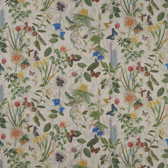 Clarke & Clarke Secret Garden Linen Fabric Sample F1174/01.CAC.0