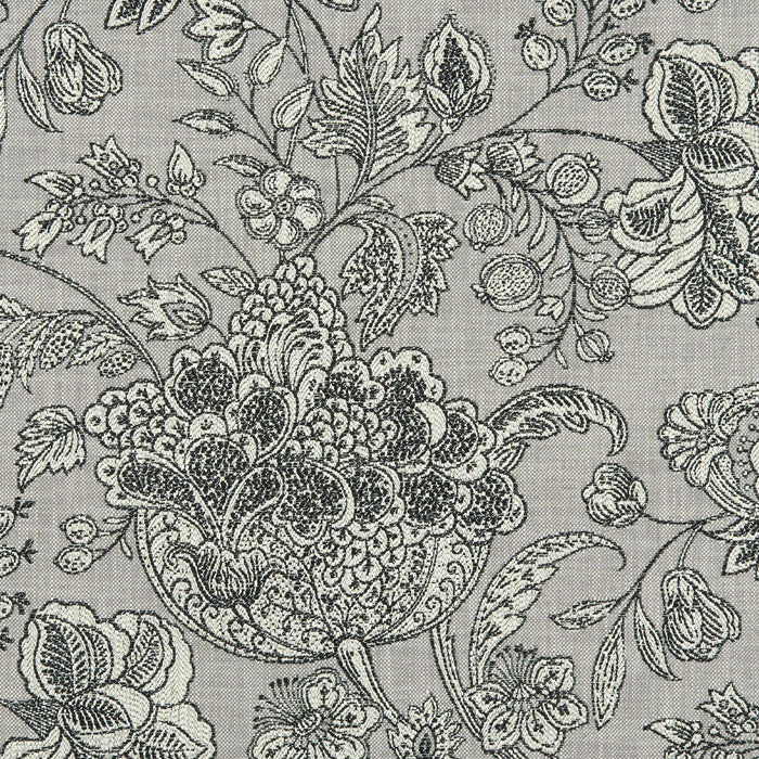 Clarke & Clarke Woodsford Charcoal Fabric Sample F1181/02.CAC.0