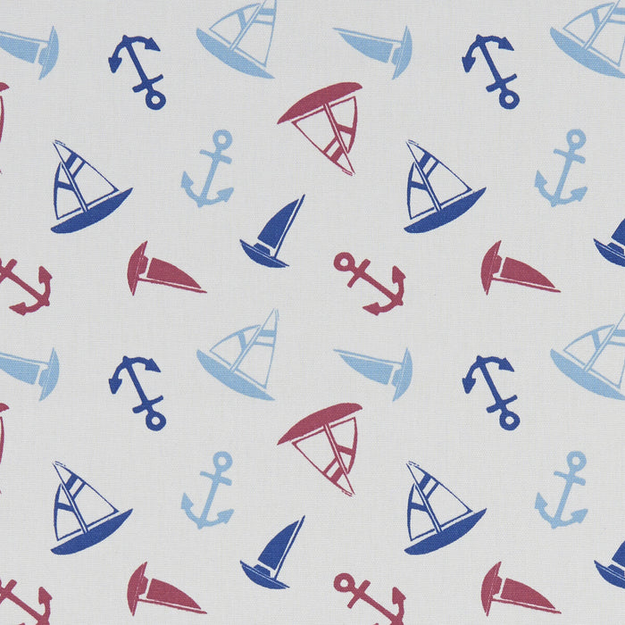 Clarke & Clarke Ahoy Marine Fabric Sample F1183/01.CAC.0