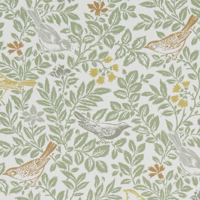 Clarke & Clarke Bird Song Autumn Fabric Sample F1184/01.CAC.0