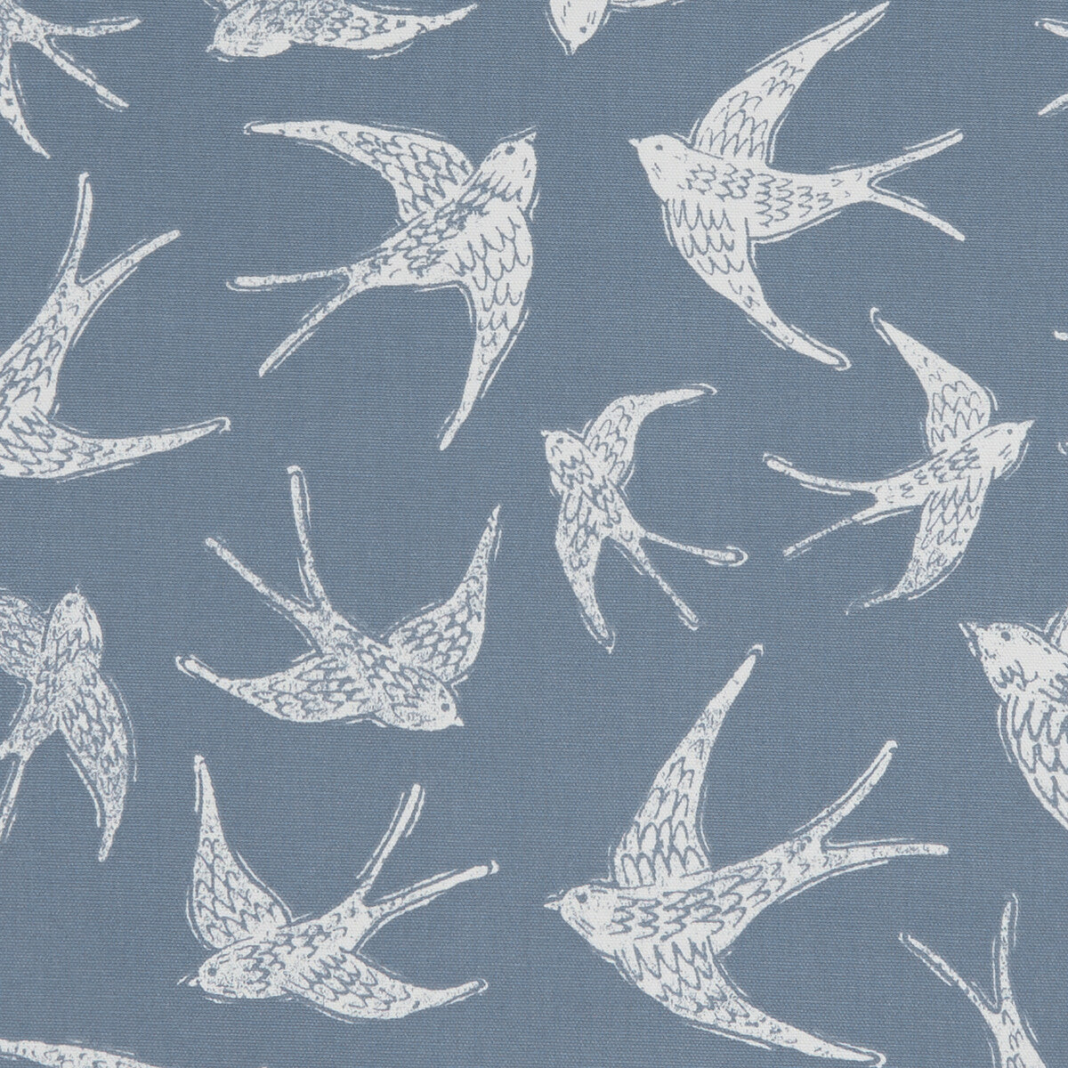 Clarke & Clarke Fly Away Navy Fabric Sample F1187/04.CAC.0
