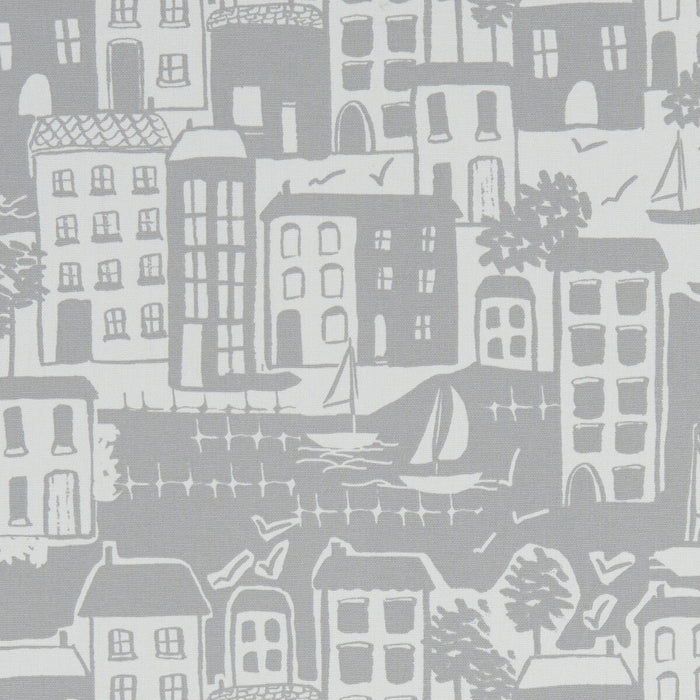 Clarke & Clarke Waterside Grey Fabric Sample F1196/02.CAC.0