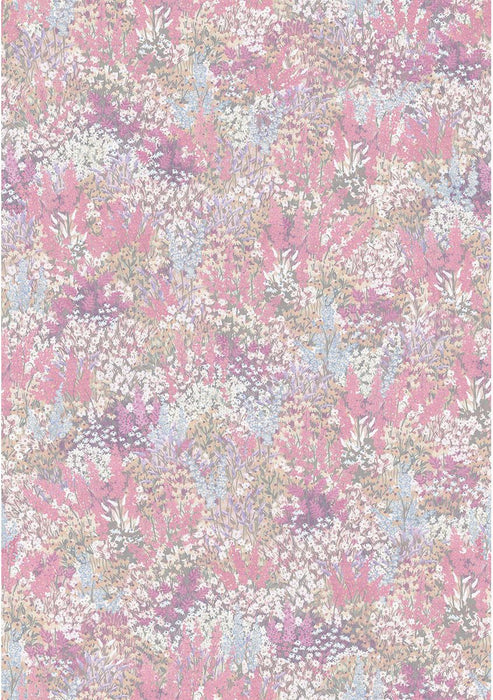 Cole & Son Petite Fleur Satin Cerise Fabric F121/1006.CS.0