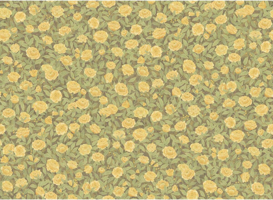 Cole & Son Idyll Roses Linen Honey Fabric Sample F121/2011.CS.0