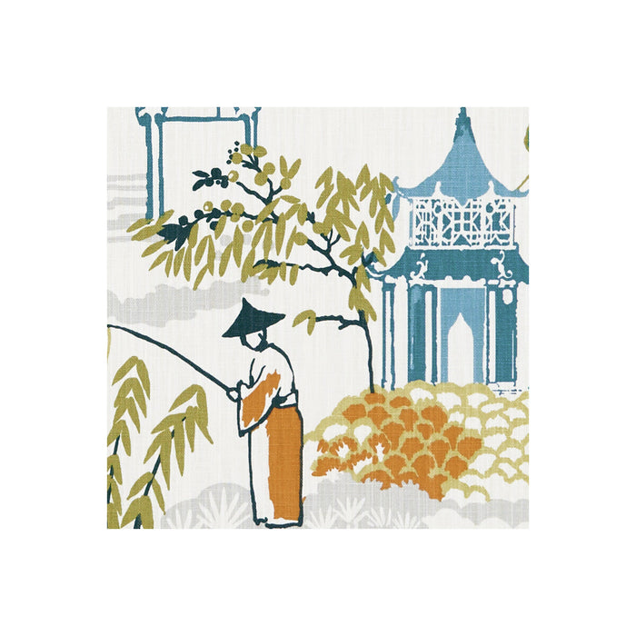 Clarke & Clarke Pagoda Spice Fabric Sample F1290/04.CAC.0