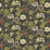 Clarke & Clarke Passiflora Noir Velvet Fabric Sample F1304/09.CAC.0