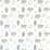 Clarke & Clarke Floris Mineral/Denim Fabric Sample F1431/04.CAC.0