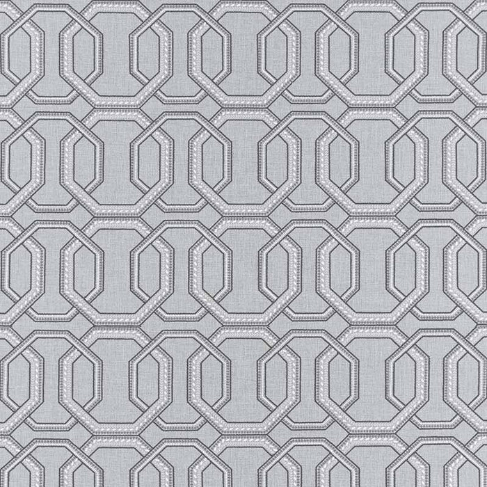 Clarke & Clarke Repeat Charcoal Fabric Sample F1451/01.CAC.0