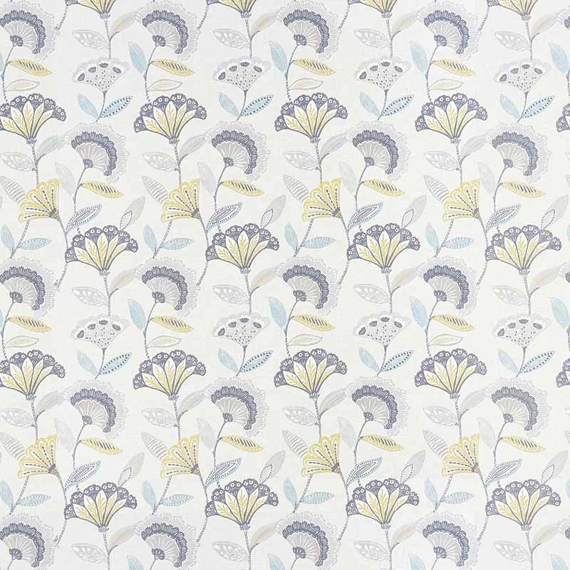 Clarke & Clarke Bohemia Charcoal/Ochre Fabric Sample F1462/01.CAC.0