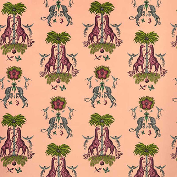 Clarke & Clarke Creatura Velvet Pink Fabric Sample F1475/01.CAC.0