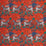 Clarke & Clarke Lost World Satin Red Fabric Sample F1484/02.CAC.0