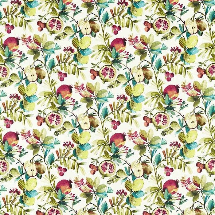 Clarke & Clarke Fruta Summer Cotton Fabric Sample F1516/01.CAC.0