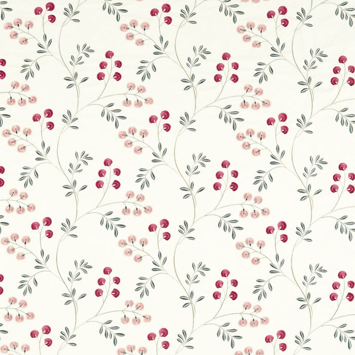Clarke & Clarke Rochelle Blush/Raspberry Fabric Sample F1556/02.CAC.0