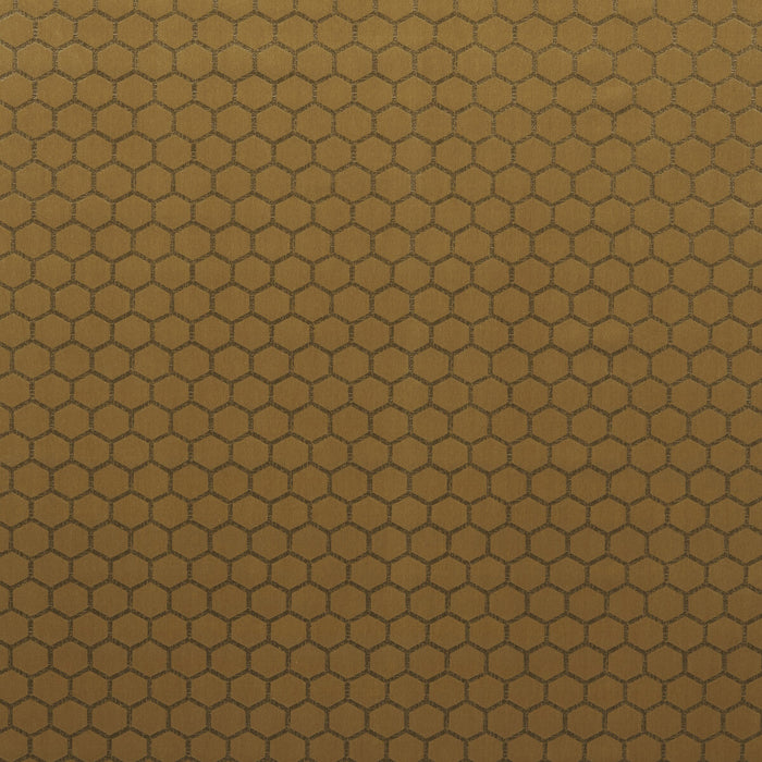 Clarke & Clarke Hexa Gold Fabric Sample F1565/02.CAC.0