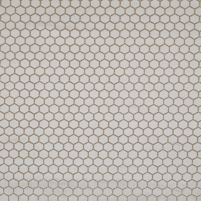 Clarke & Clarke Hexa Taupe Fabric Sample F1565/08.CAC.0