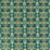 Clarke & Clarke Wonderlust Tea Story Teal Velvet Fabric Sample F1592/02.CAC.0