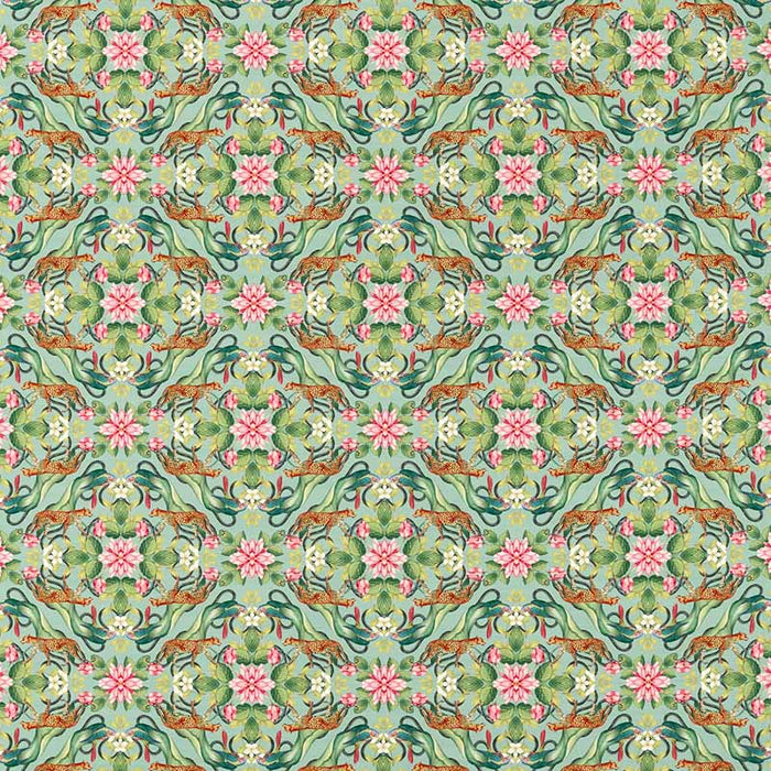 Clarke & Clarke Menagerie Aqua Fabric Sample F1601/01.CAC.0