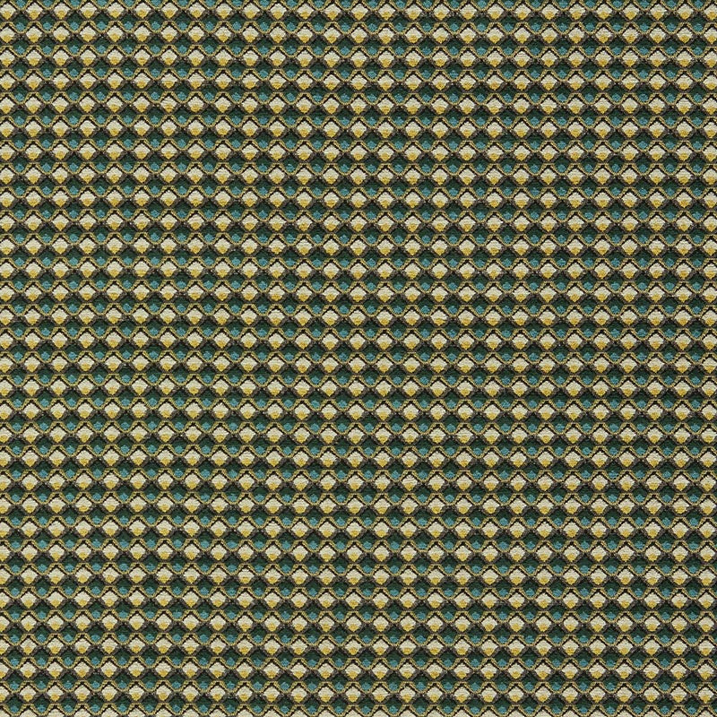 Clarke & Clarke Lyra Teal/Citrus Fabric Sample F1617/04.CAC.0