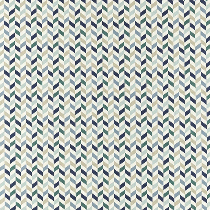 Clarke & Clarke Phoenix Mineral/Navy Fabric Sample F1639/01.CAC.0