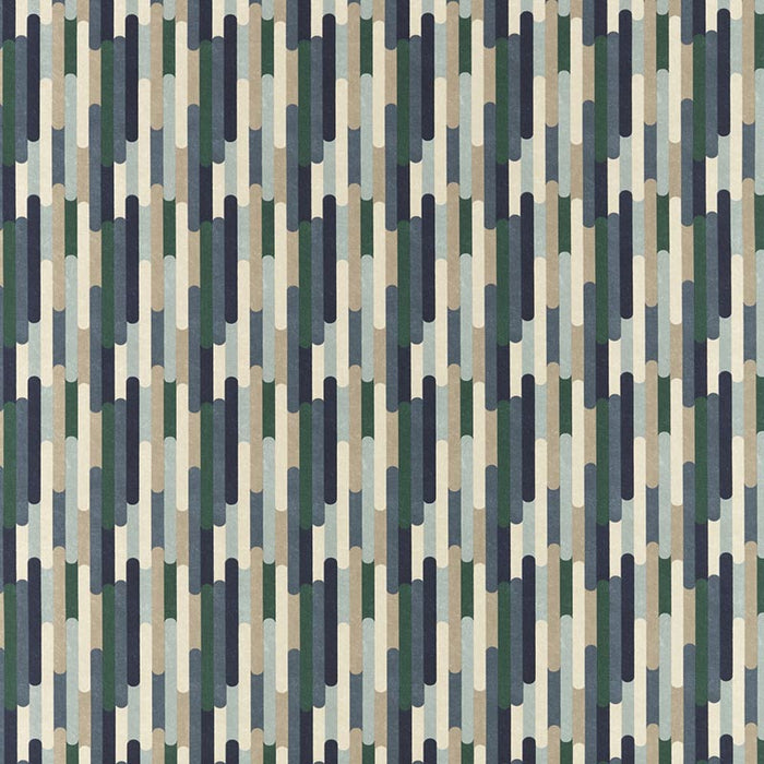 Clarke & Clarke Seattle Mineral/Navy Fabric F1641/01.CAC.0