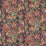 Clarke & Clarke Aubrey Velvet Forest/Raspberry Fabric Sample F1646/01.CAC.0
