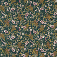 Clarke & Clarke Hazelbury Linen Forest Fabric F1648/02.CAC.0