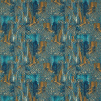Clarke & Clarke Hillcrest Velvet Teal/Spice Fabric F1649/05.CAC.0
