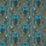 Clarke & Clarke Hillcrest Velvet Teal/Spice Fabric Sample F1649/05.CAC.0