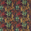 Clarke & Clarke Bracken Russet Aqua Emb Fabric Sample F1654/03.CAC.0
