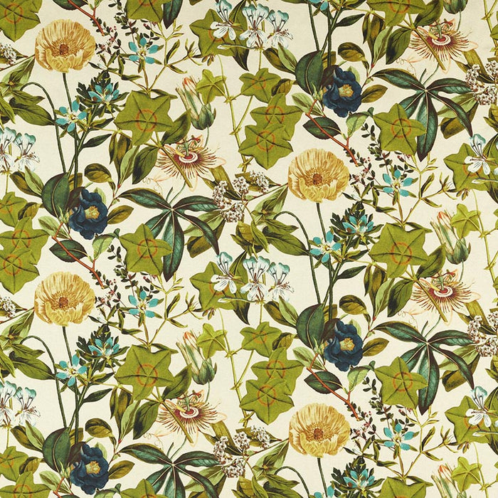 Clarke & Clarke Passifloraoutdoor Denim Fabric F1672/01.CAC.0