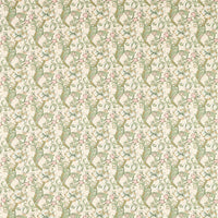 Clarke & Clarke Golden Lily Linen/Blush Fabric F1677/03.CAC.0