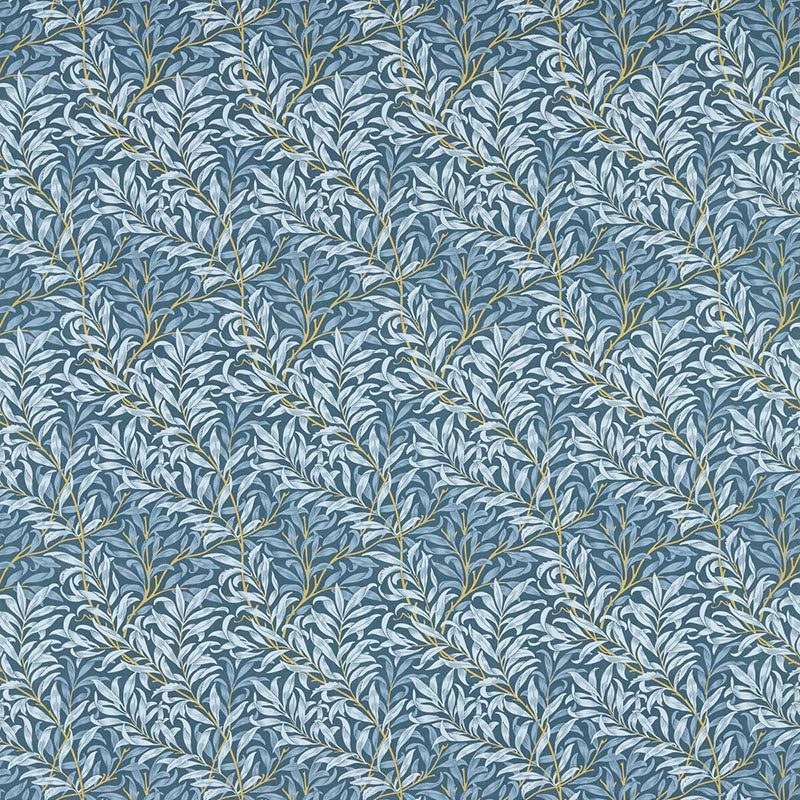 Clarke & Clarke Willow Boughs Denim Fabric Sample F1679/01.CAC.0