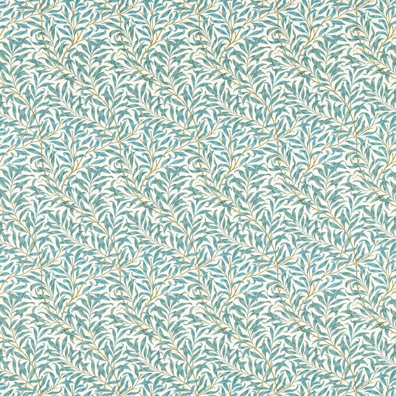 Clarke & Clarke Willow Boughs Teal Fabric Sample F1679/05.CAC.0