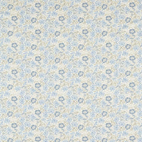 Clarke & Clarke Mallow Denim/Ivory Fabric F1680/03.CAC.0