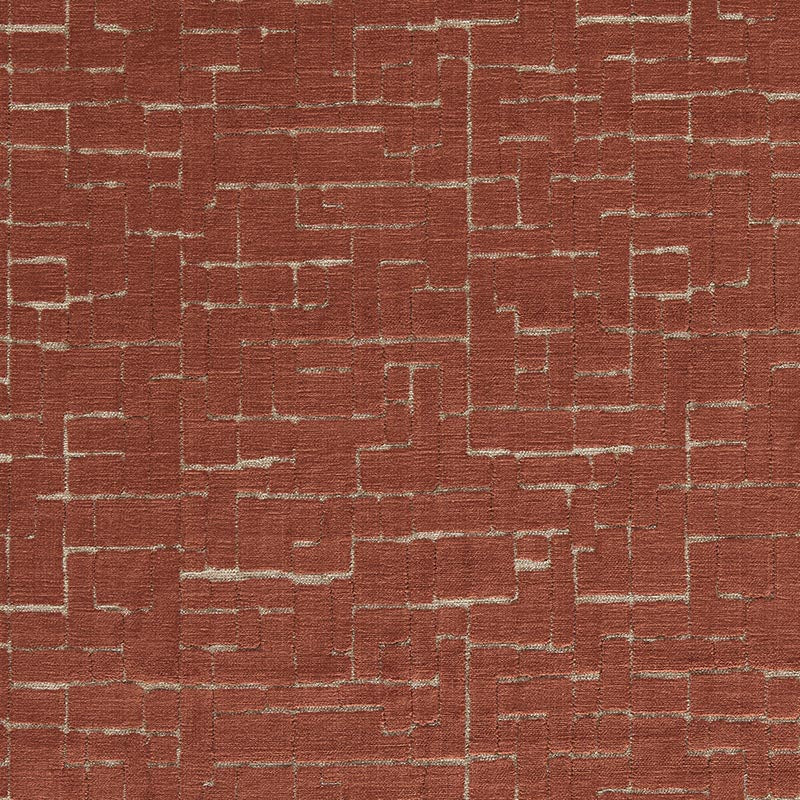 Clarke & Clarke Kupka Copper Fabric Sample F1685/02.CAC.0