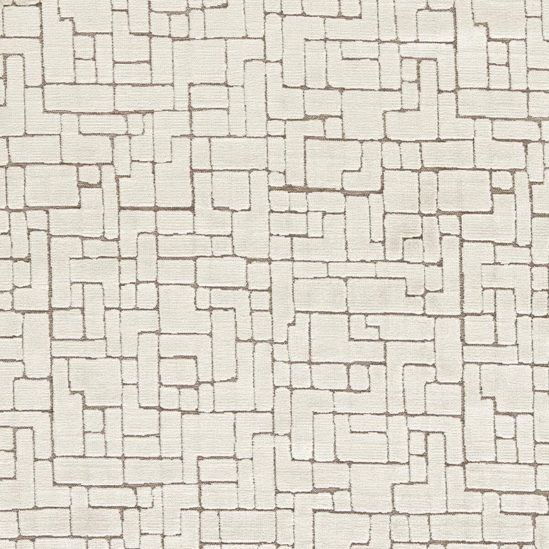 Clarke & Clarke Kupka Ivory Fabric Sample F1685/03.CAC.0