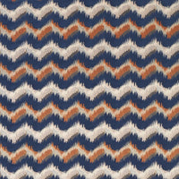 Clarke & Clarke Sagoma Midnight/Spice Fabric F1698/03.CAC.0