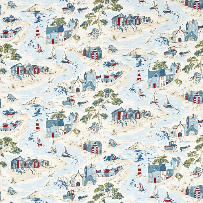 Clarke & Clarke Waterfront Marine Fabric F1733/01.CAC.0