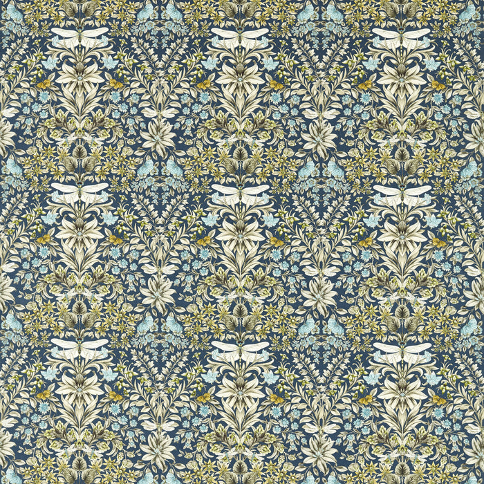 Clarke & Clarke Mirabell Midnight Fabric F1737/01.CAC.0