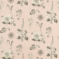 Clarke & Clarke Roseraie Blush Fabric F1738/01.CAC.0