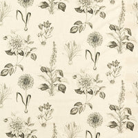 Clarke & Clarke Roseraie Charcoal Fabric F1738/02.CAC.0
