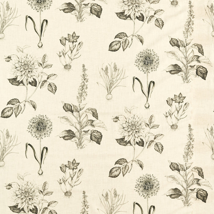 Clarke & Clarke Roseraie Charcoal Fabric Sample F1738/02.CAC.0