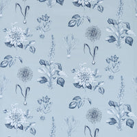 Clarke & Clarke Roseraie Denim Fabric F1738/03.CAC.0