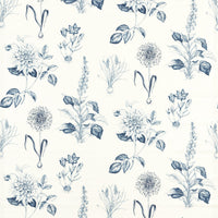Clarke & Clarke Roseraie Midnight Fabric F1738/04.CAC.0