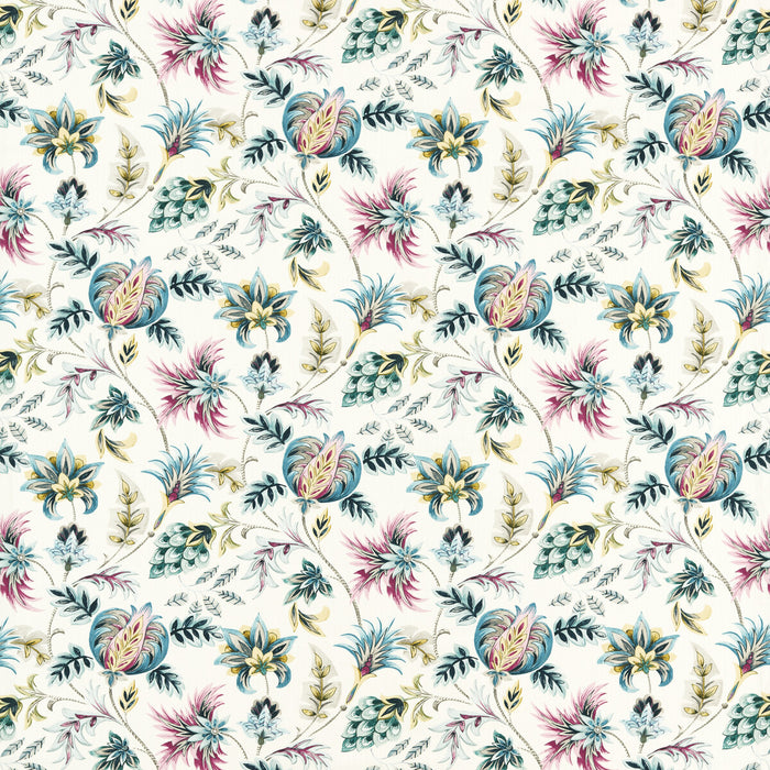 Clarke & Clarke Sizergh Teal Berry Fabric F1739/03.CAC.0