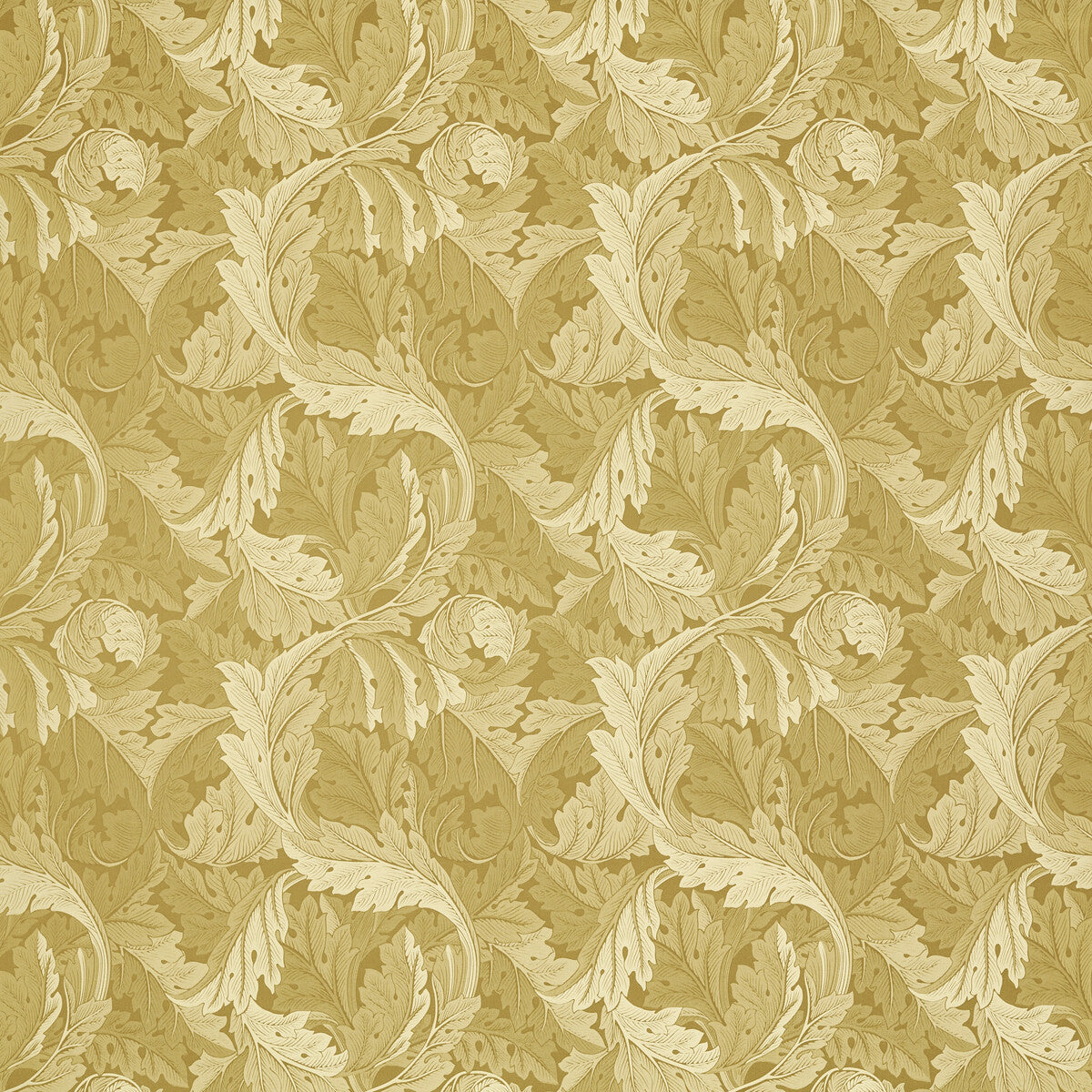 Clarke & Clarke Acanthus Jacquard Gold Fabric Sample F1740/02.CAC.0
