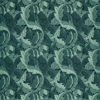 Clarke & Clarke Acanthus Jacquard Teal Fabric F1740/06.CAC.0