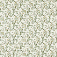 Clarke & Clarke Golden Lily Embroidery Linen/Blush Fabric F1742/02.CAC.0