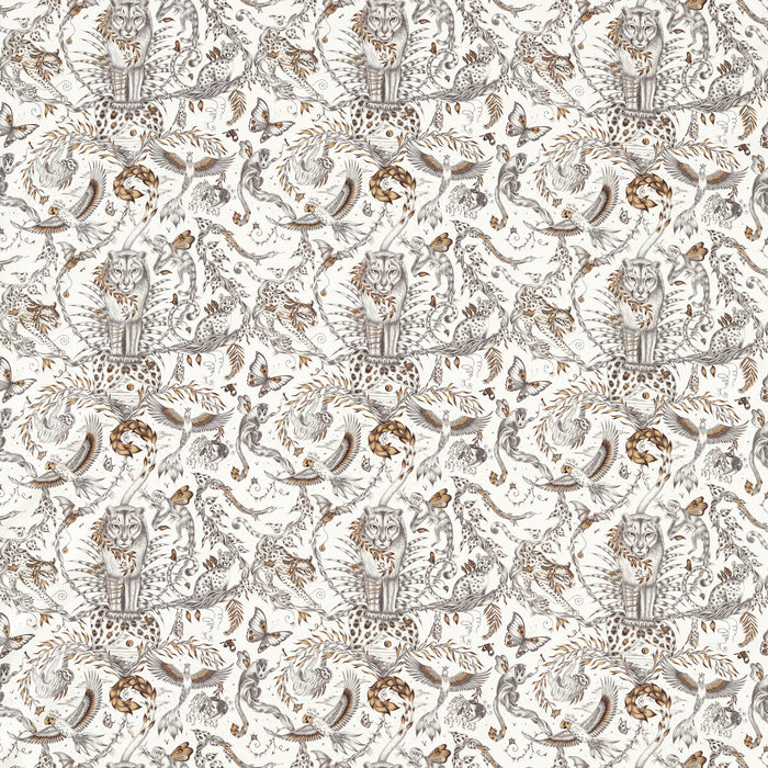Clarke & Clarke Bosque Dreams Bronze Fabric Sample F1748/01.CAC.0