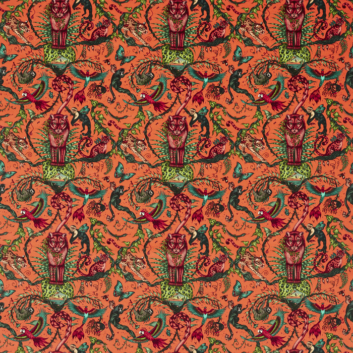 Clarke & Clarke Bosque Dreams Velvet Coral Fabric Sample F1749/02.CAC.0
